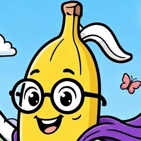 Banana-Man's smiling face